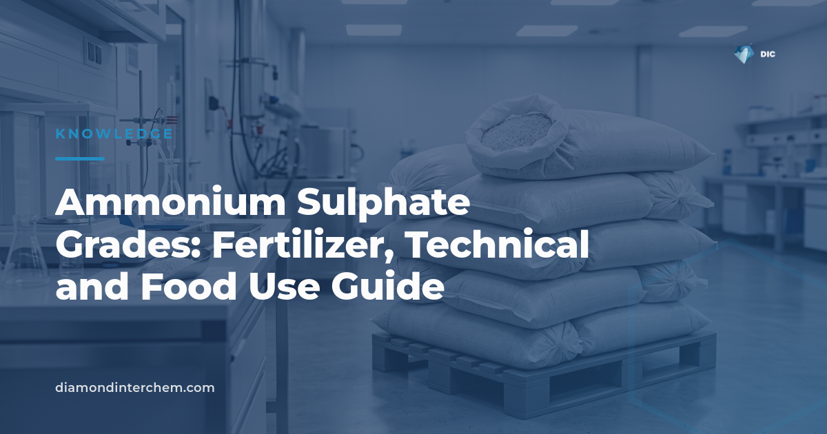 Crystalline ammonium sulphate grades compared for fertilizer, technical and food-grade applications