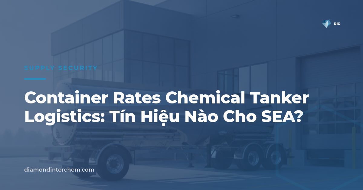 Cảng container và tàu chở hóa chất minh họa container rates chemical tanker logistics