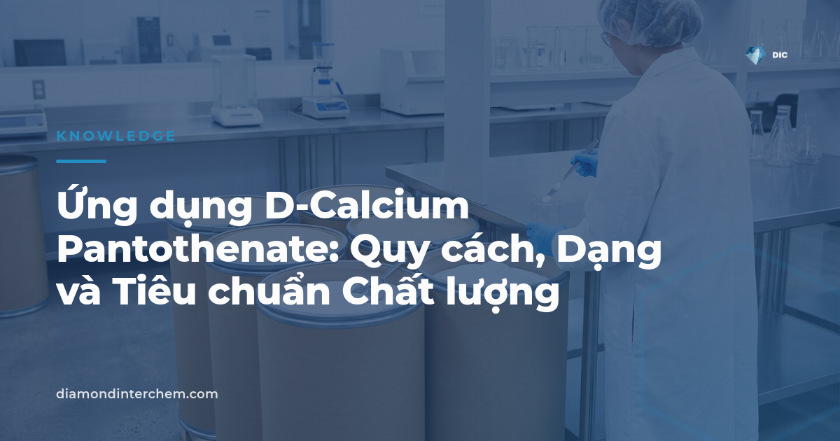 Bao bột D-Calcium Pantothenate minh họa ứng dụng D-Calcium Pantothenate trong ngành thực phẩm