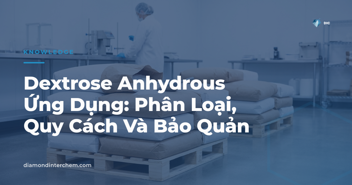 Bột dextrose anhydrous trắng minh họa cho dextrose anhydrous ứng dụng trong thực phẩm và dược phẩm