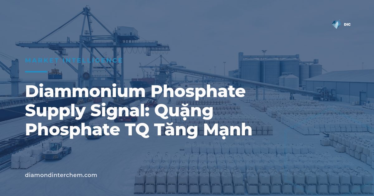 Container cảng biển minh họa diammonium phosphate supply signal từ số liệu thương mại Trung Quốc