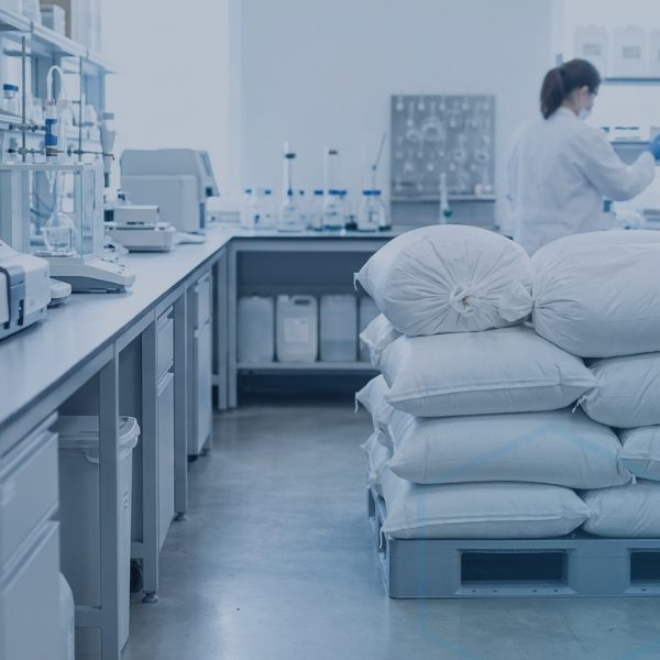 White crystalline dicalcium phosphate grades powder used in feed, food and pharma manufacturing