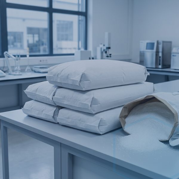 White crystalline DL-malic acid grades powder used in food and industrial formulations