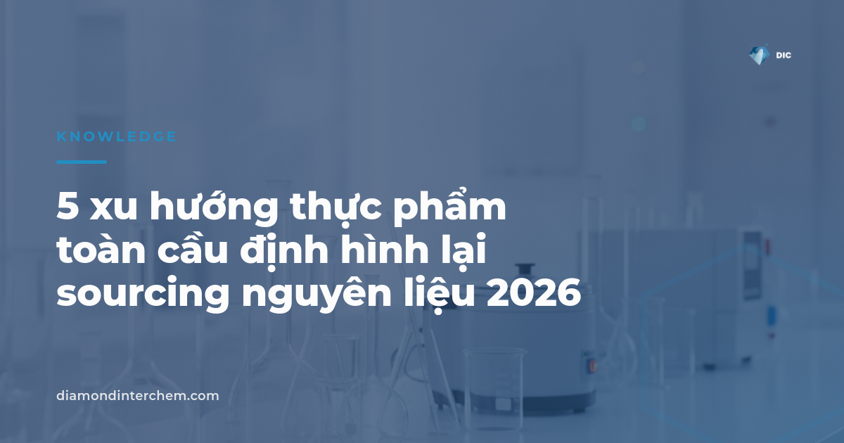 5 xu hướng thực phẩm toàn cầu định hình lại sourcing nguyên liệu 2026