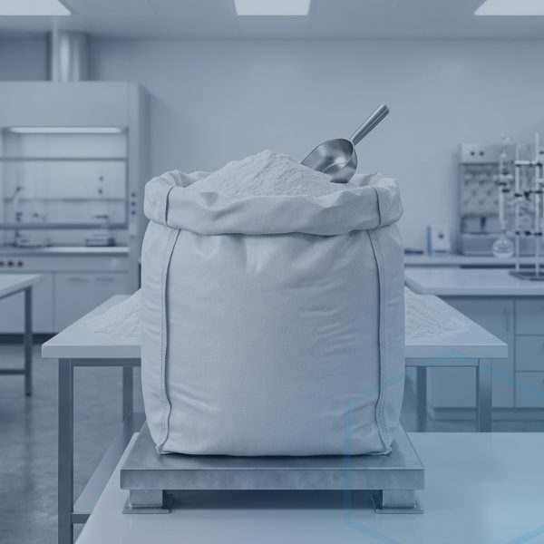 Bột kết tinh trắng minh họa Fumaric Acid ứng dụng trong thực phẩm và công nghiệp nhựa