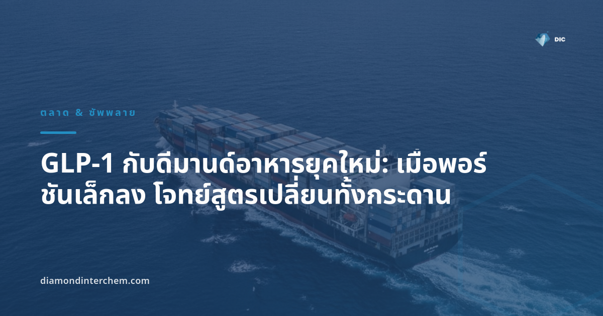 GLP-1 กับดีมานด์อาหาร — ผลิตภัณฑ์พอร์ชันเล็กบนไลน์ผลิต