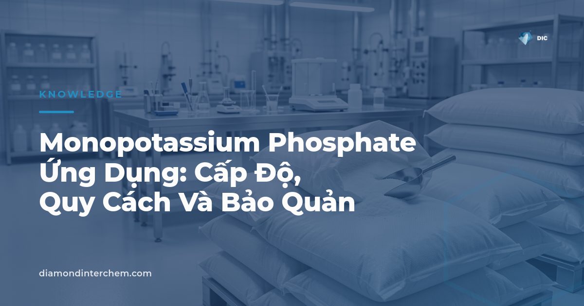 Monopotassium phosphate ứng dụng dạng bột trắng đóng bao 25 kg cho thực phẩm dược phẩm