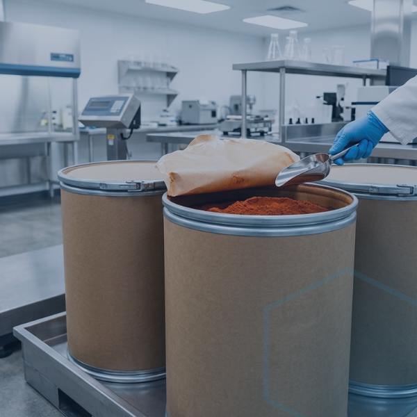 Photo of natural color pigments and raw ingredients representing a natural color supply chain