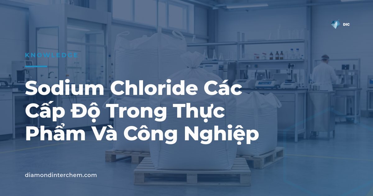 Bao bì và tinh thể Sodium Chloride các cấp độ dùng trong thực phẩm và công nghiệp