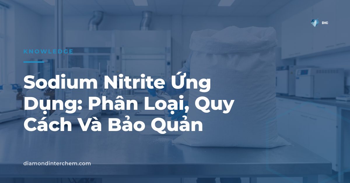 Bột sodium nitrite công nghiệp minh họa cho bài viết về sodium nitrite ứng dụng trong thực phẩm