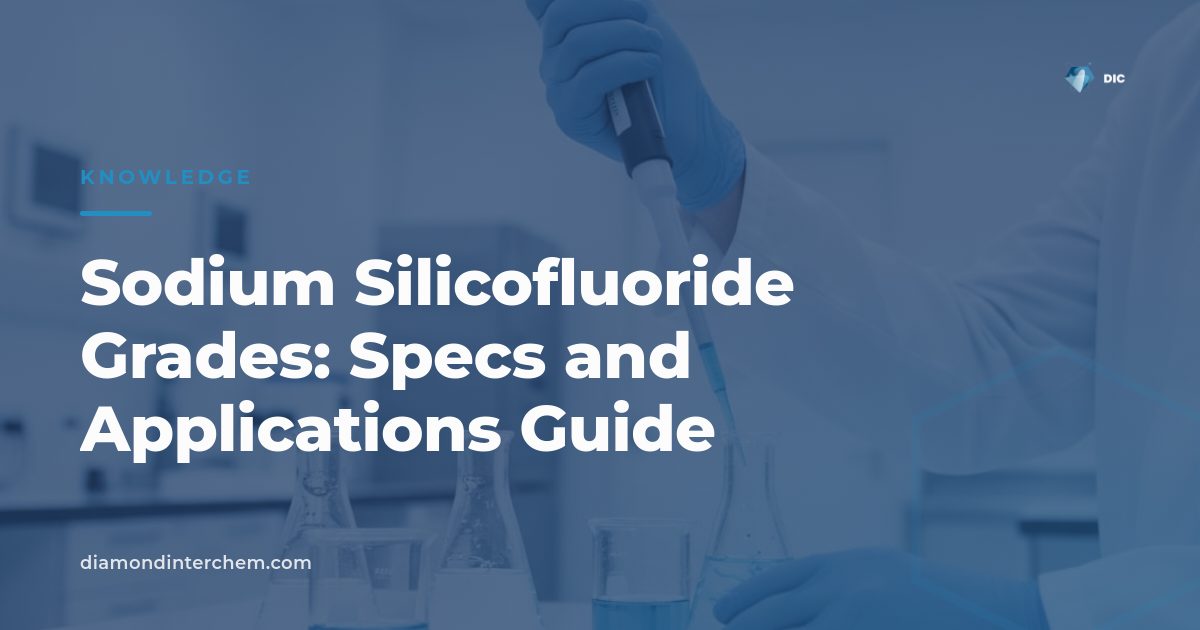 White crystalline sodium silicofluoride grades packaged for industrial and water treatment applications