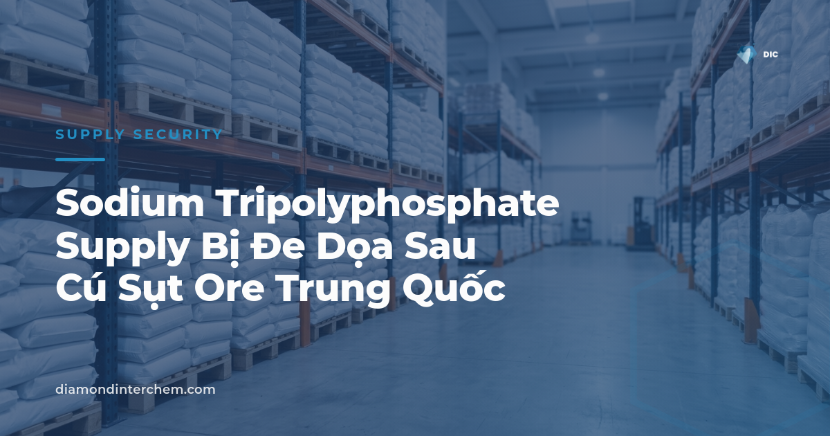 Kho quặng phosphate ore minh họa rủi ro Sodium Tripolyphosphate Supply