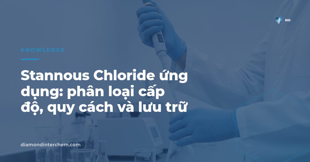 Tinh thể Stannous Chloride dạng dihydrate minh họa cho bài viết stannous chloride ứng dụng công nghiệp